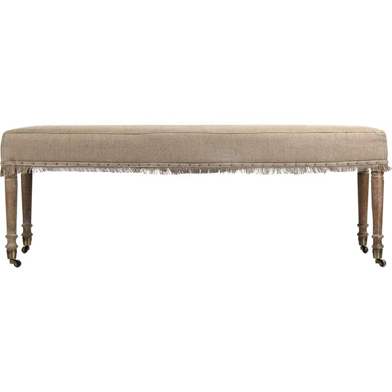 Zentique Laurent Linen Upholstered Bench