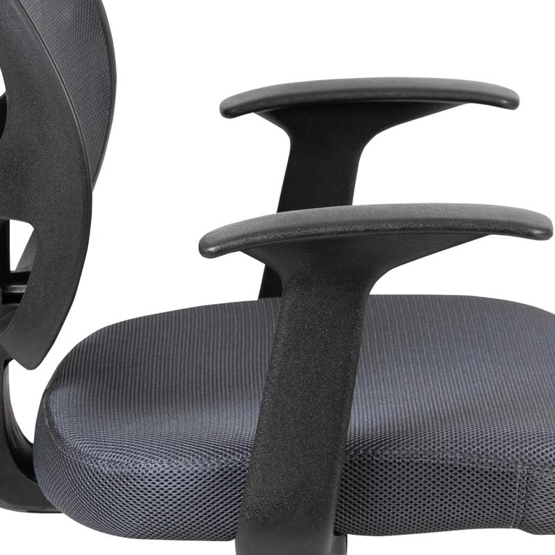Mid-Back Mesh Swivel Ergonomic Task Office Chair - Arms