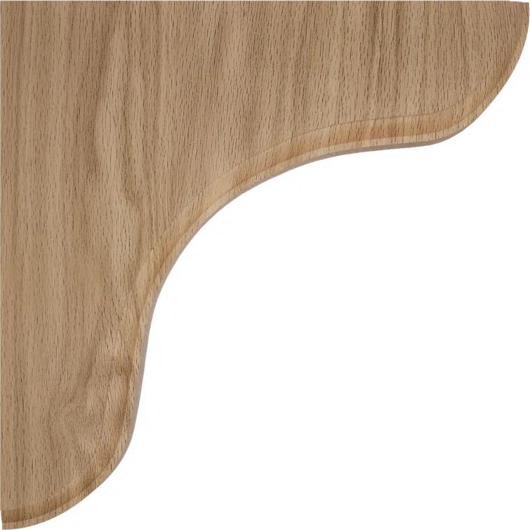 Ekena Millwork 1 3/4"W x 10 1/2"D x 10 1/2"H Eaton Wood Bracket, Red Oak