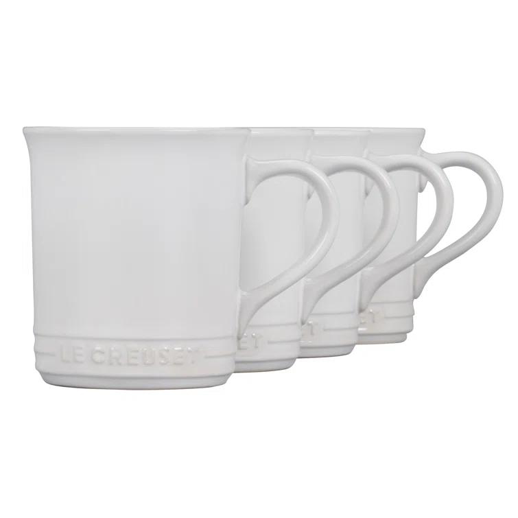 Le Creuset ® 14-oz. White Mugs, Set of 4