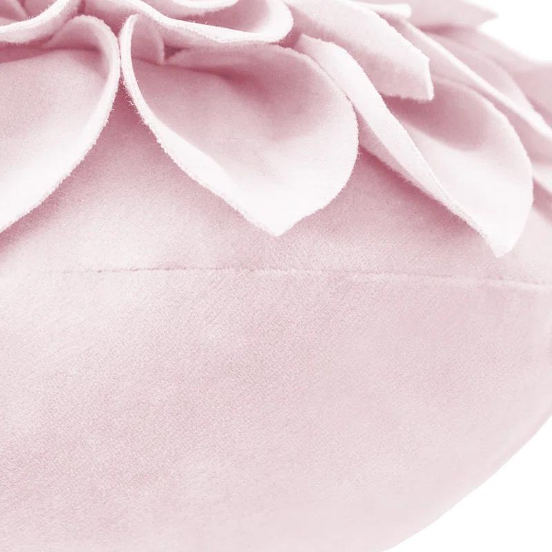 JWH 3D Floral Accent Pillow Handmade Flower Throw Pillow Decorative Cushion Cover & Insert