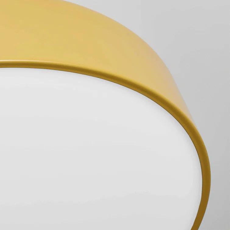 Bobber Large Black LED Flush Mount Light 20"x20"