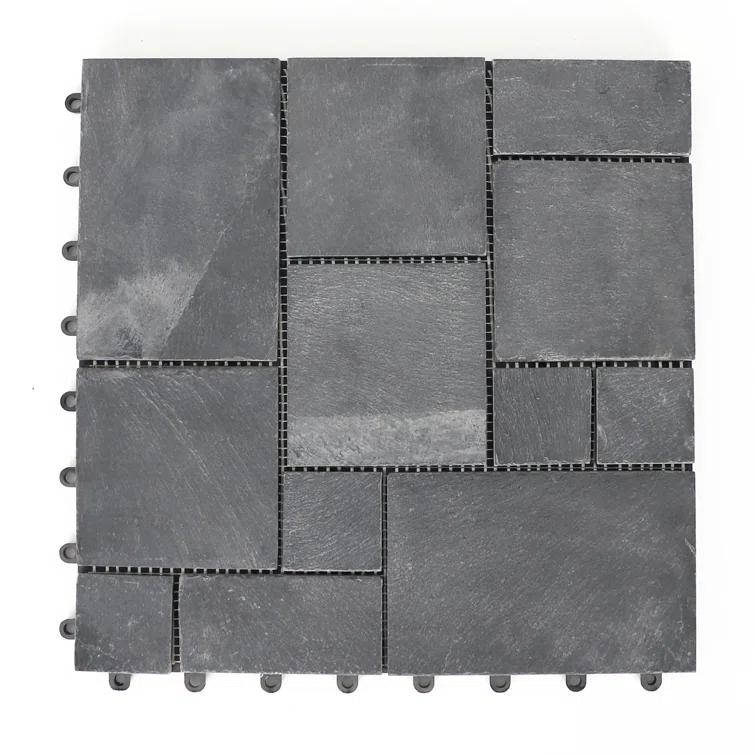 3rd Street Inn Black Slate Stone Tile