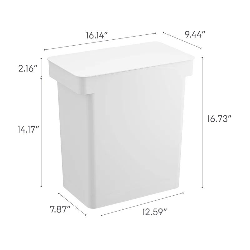 Yamazaki Home Tower 6.6 Manual Lift Trash Can