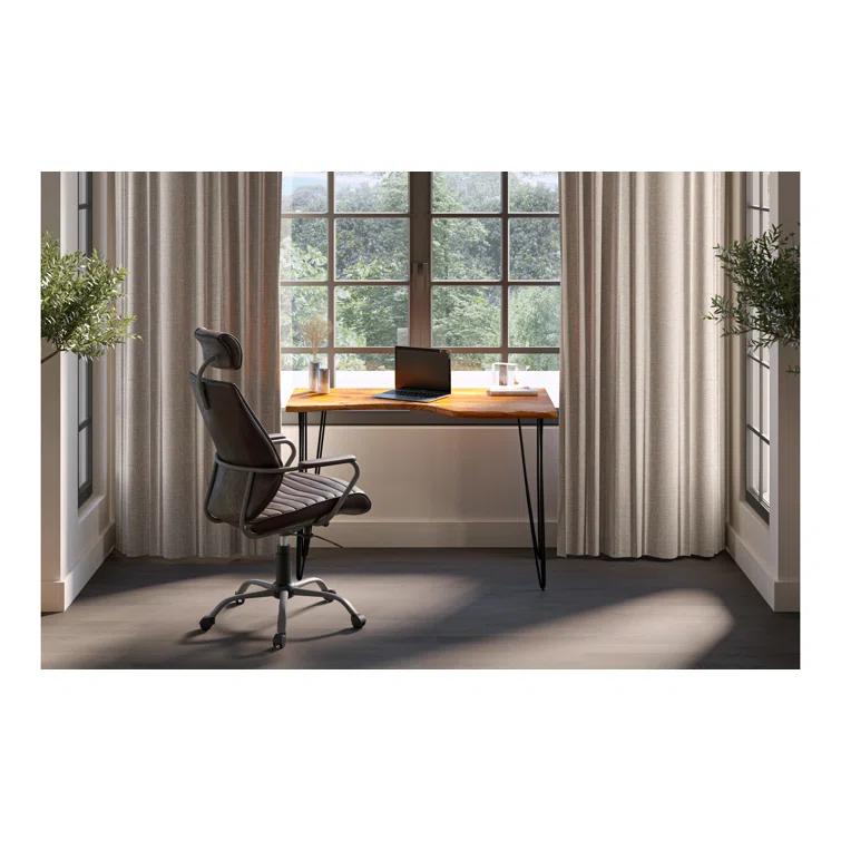 Harbor Leather Swivel Desk Chair