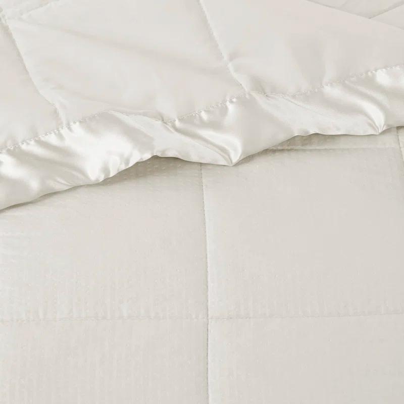 Madison Park Cambria Oversized Down Alternative Blanket with Satin Trim