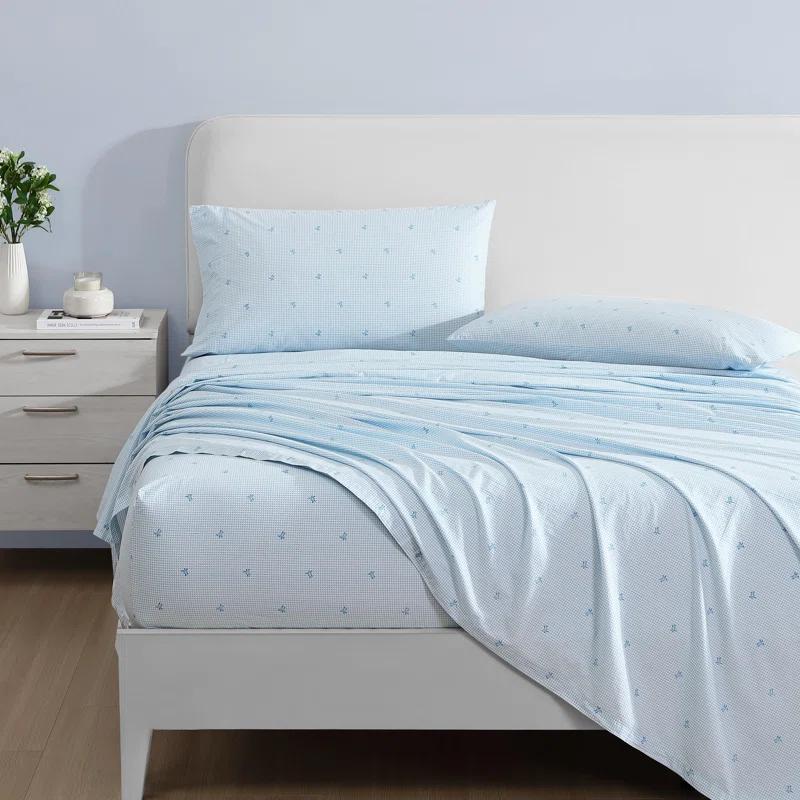 Laura Ashley Laura Ashley Printed Cotton Percale Sheet Set