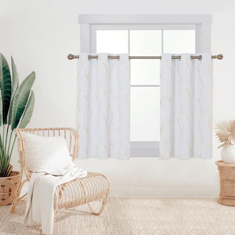 Everly Quinn Boulus Polyester Room Darkening Curtain Pair