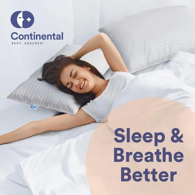 ContinentalBedding Continental Bedding Luxury 700 Fill Power Down Bed Pillows 2 Pack (Set of 2)