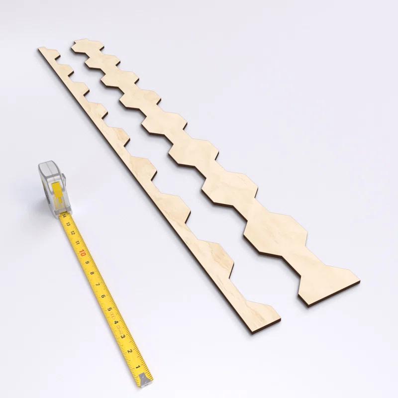 Ekena Millwork Pontiac Adjustable Wood Decorative Slat Wall Panel Kit