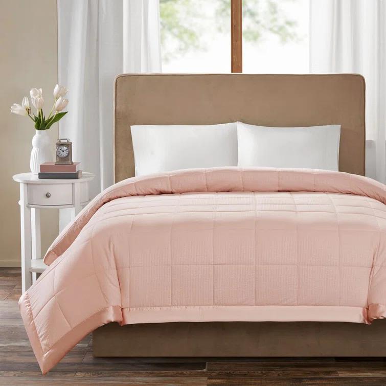 Madison Park Cambria Oversized Down Alternative Blanket with Satin Trim