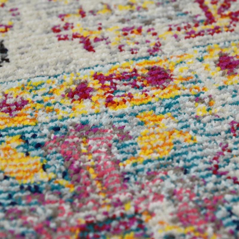 AMER Rugs Alyssa Transitional Bordered Durable Performance Multicolor Area Rug