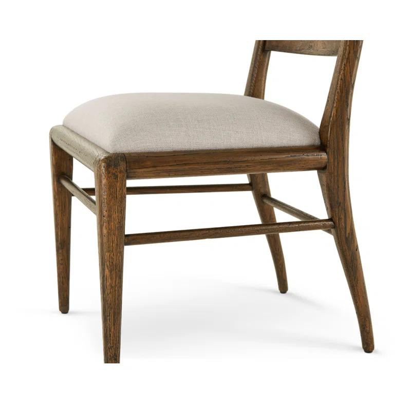Nova 19.25'' H Upholstered Oak Side Chair