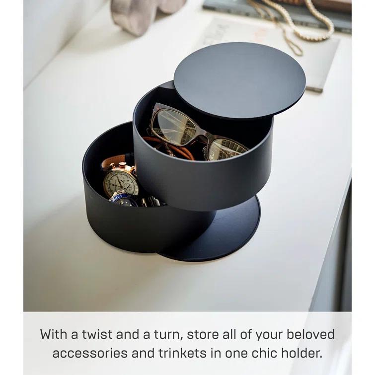 Yamazaki Home Tower Stacked Plastic Jewelry Organizer Tray