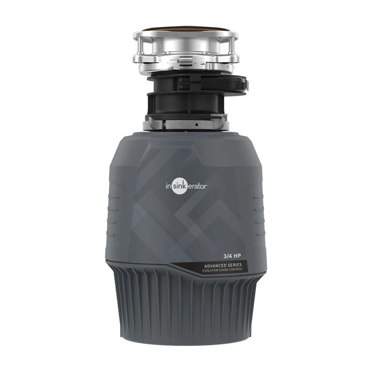 InSinkErator Evolution Cover Control 3/4 HP Garbage Disposal, Advanced Series Batch Feed Food Waste Disposer