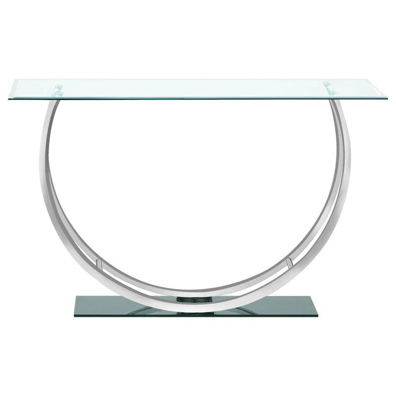 Alma Danville 48'' Glass Top Console Table