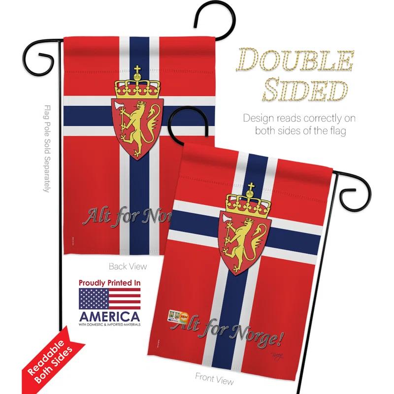 Breeze Decor Double Sided 18.5'' H x 13'' W Polyester Garden Flag