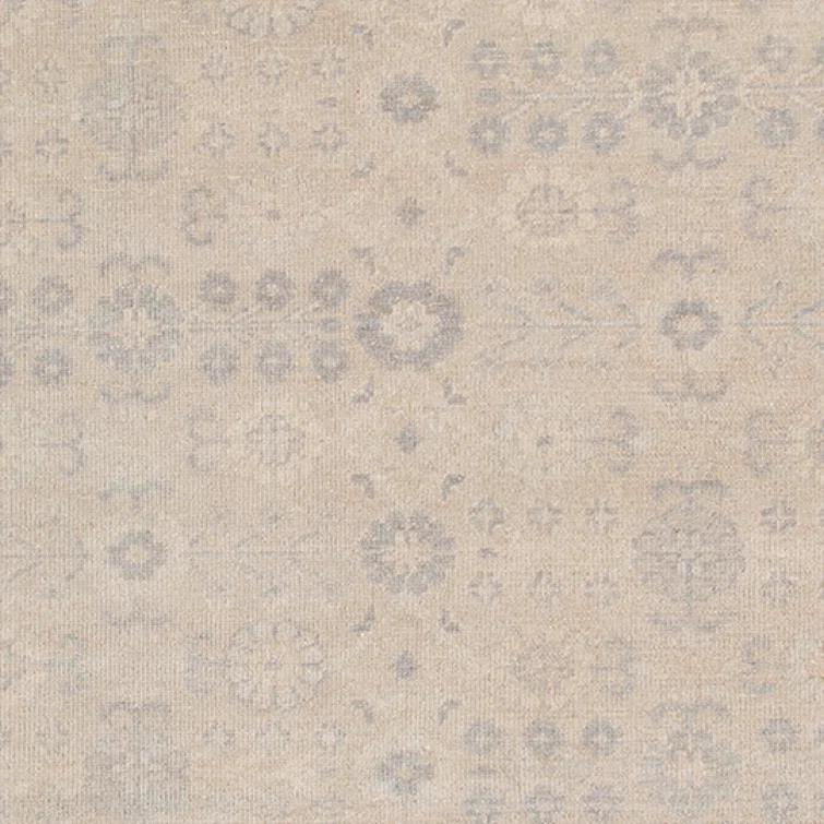 Luxor Elegance Gray 9' x 12' Hand-Knotted Wool-Viscose Blend Rug