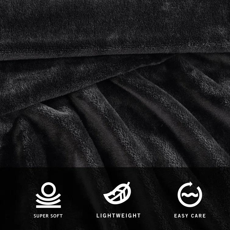 Kenneth Cole Kenneth Cole Reaction Solid Ultra Soft Plush Fleece Blanket