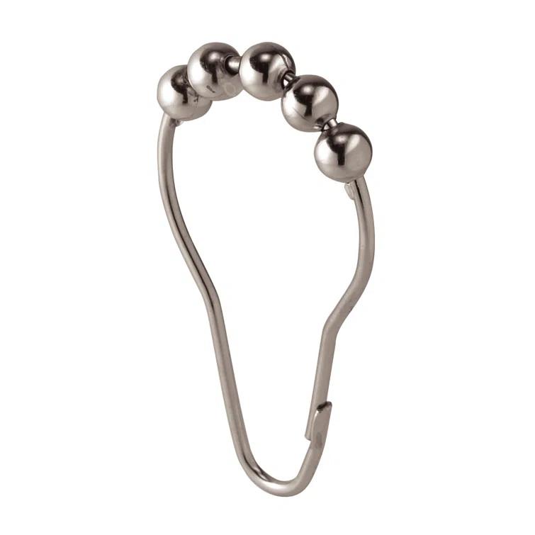 iDesign iDesign Steel Rollerz Shower Curtain Rings/Hooks - Bronze (Set of 12)