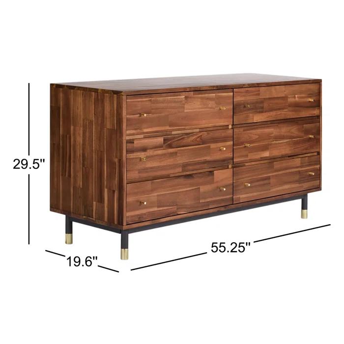 Dakota 6 - Drawer Double Dresser