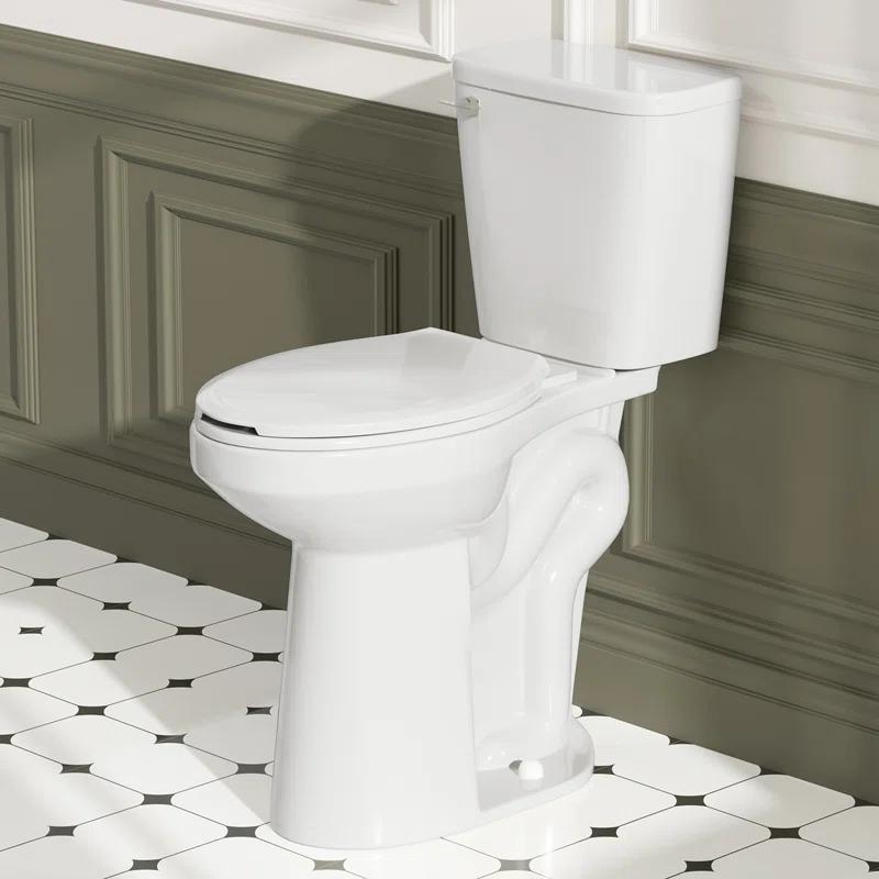 Traditional 21-inch Height Extra Tall Toilet for Bathrooms, Elongated Toilet Seat