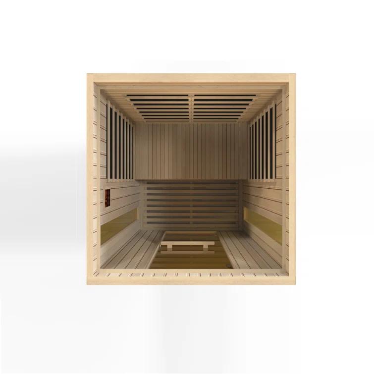 Dynamic Infrared Dynamic Infrared Maxxus 2 - Person Bluetooth Compatible FAR Infrared Sauna in Hemlock
