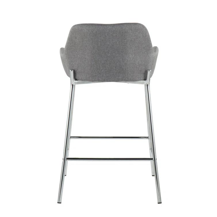 Willa Arlo™ Interiors Cassiopeia Upholstered Counter Stool with Metal Frame (Set of 2)