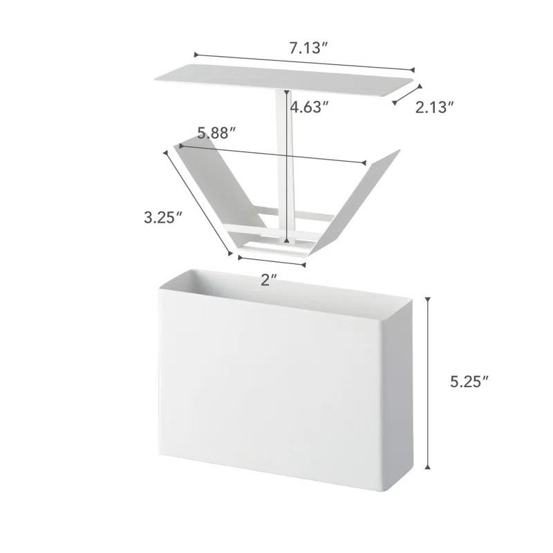 Yamazaki Home Yamazaki Home 02 Coffee Filter Case - Kitchen Storage Holder Container, Steel, Lid