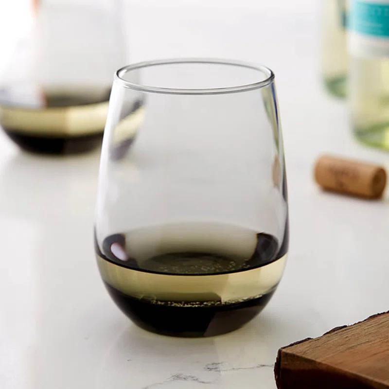Classic Libbey All-Purpose Stemless Wine Glasses
