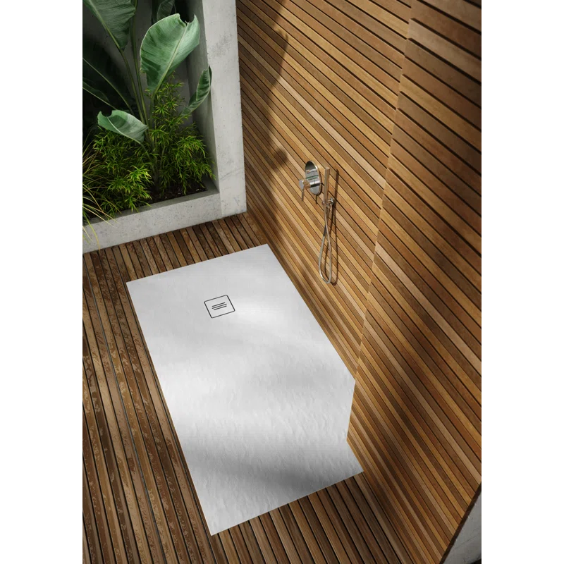 Distinct Kitchen and Bath by Schaedler Tytanit 32" x 32" Square Single Curbless Shower Base 3.83100/W/SC-M1/B/ST