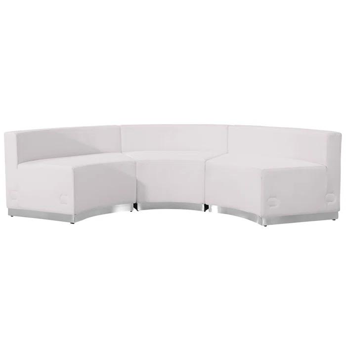 Flash Furniture HERCULES Alon Series LeatherSoft Reception Configuration, 3 Pieces