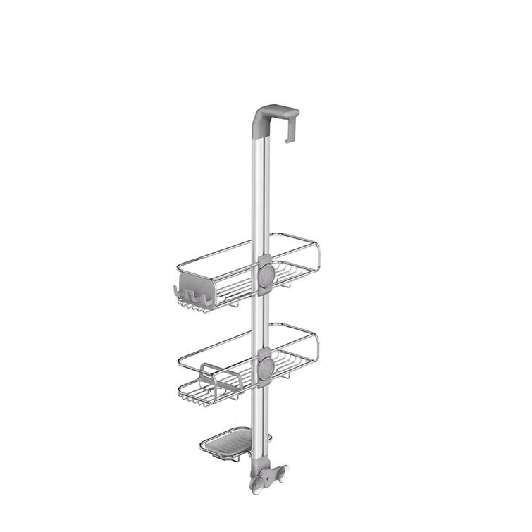 Simplehuman Adjustable Shower Caddy, Stainless Steel and Anodized Aluminum