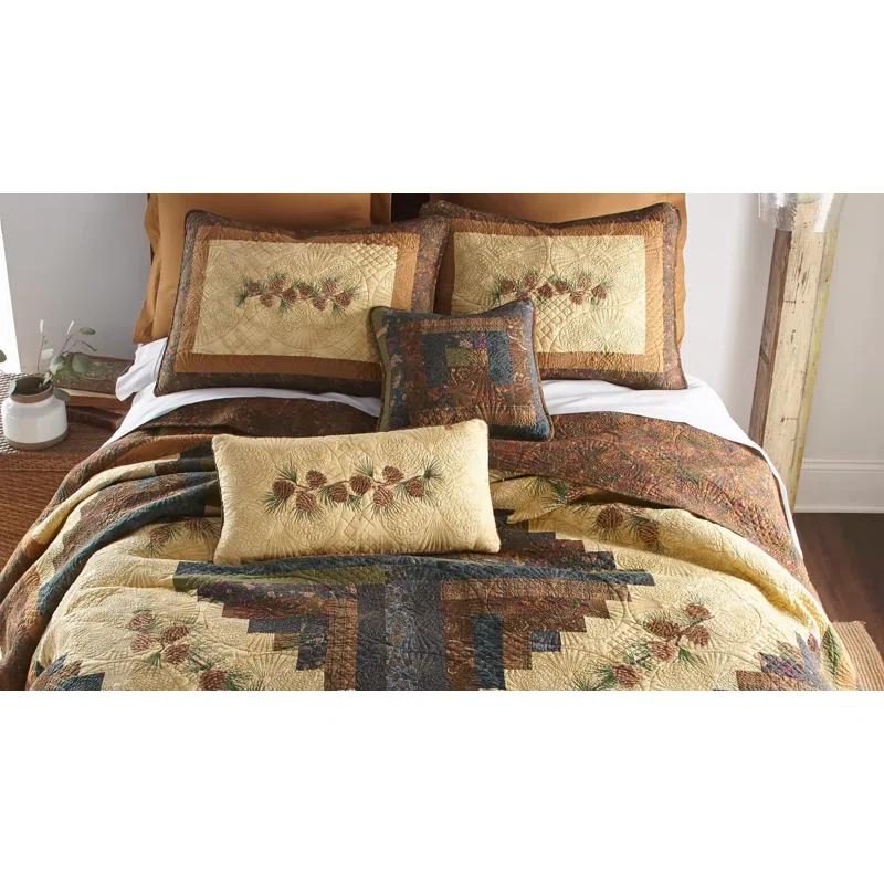 Donna Sharp CabinRaising Pine Cone Quilt