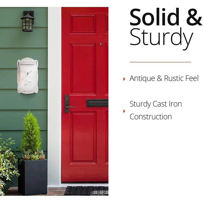 Cara Cast Iron Wall Mounted Mailbox