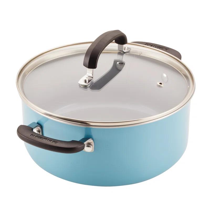 Eco Advantage Ceramic Nonstick Cookware Pots and Pans Set with Cooking Tools, 13 Piece