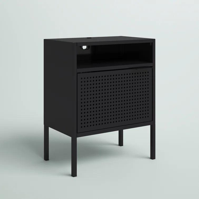 Steelside™ Zander 19'' W Metal Nightstand