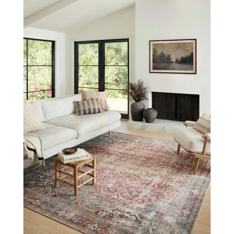 Amber Lewis x Loloi Georgie Red / Navy Area Rug