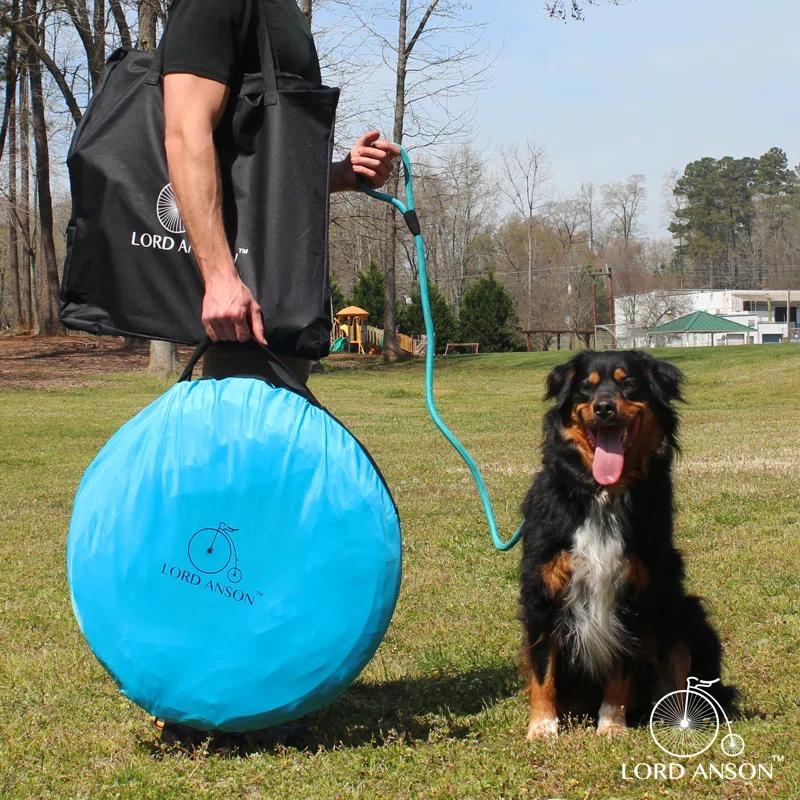 Lord Anson Lord Anson Dog Agility Set - Dog Agility Equipment - 1 Dog Tunnel, 6 Weave Poles, 1 Dog Agility Jump - Canine Agility Set For Dog Training, Obedience, Rehabilitation