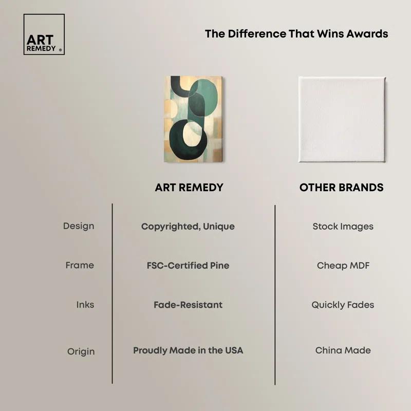 Art Remedy Jade Bracelet Abstract Shapes Trendy Wall Art by Art Remedy