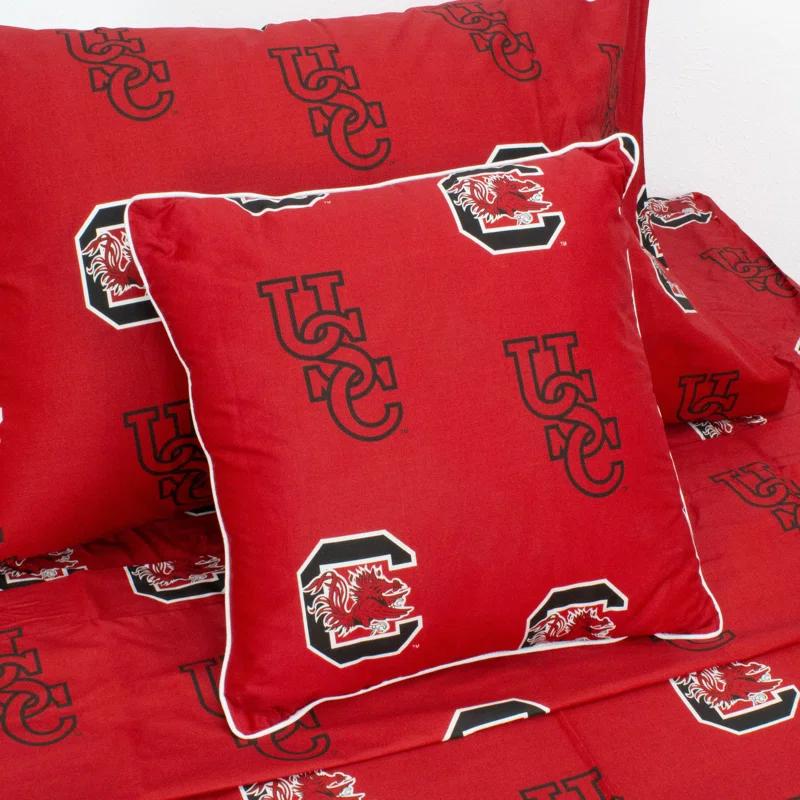 NCAA Cotton Reversible Throw Pillow (Set of 2)