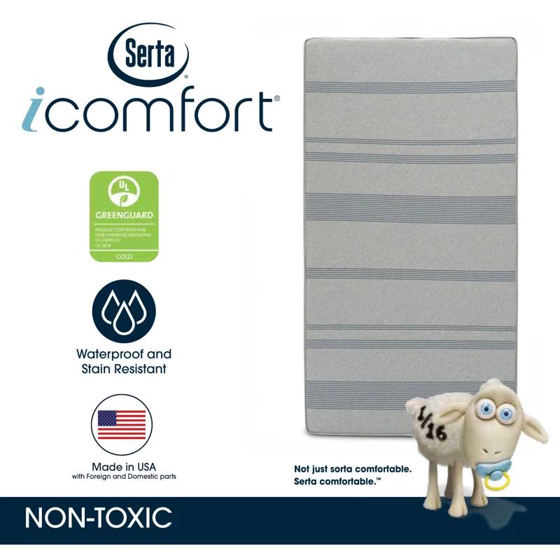 Serta 2-Stage Waterproof Standard Crib Mattress