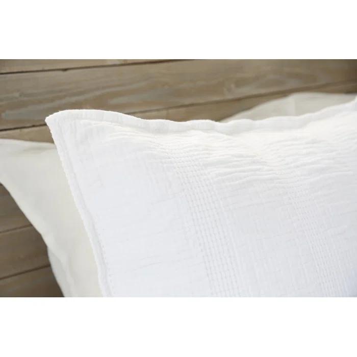 Nantucket Cotton Matelassé Coverlet by Pom Pom at Home - Midnight / King