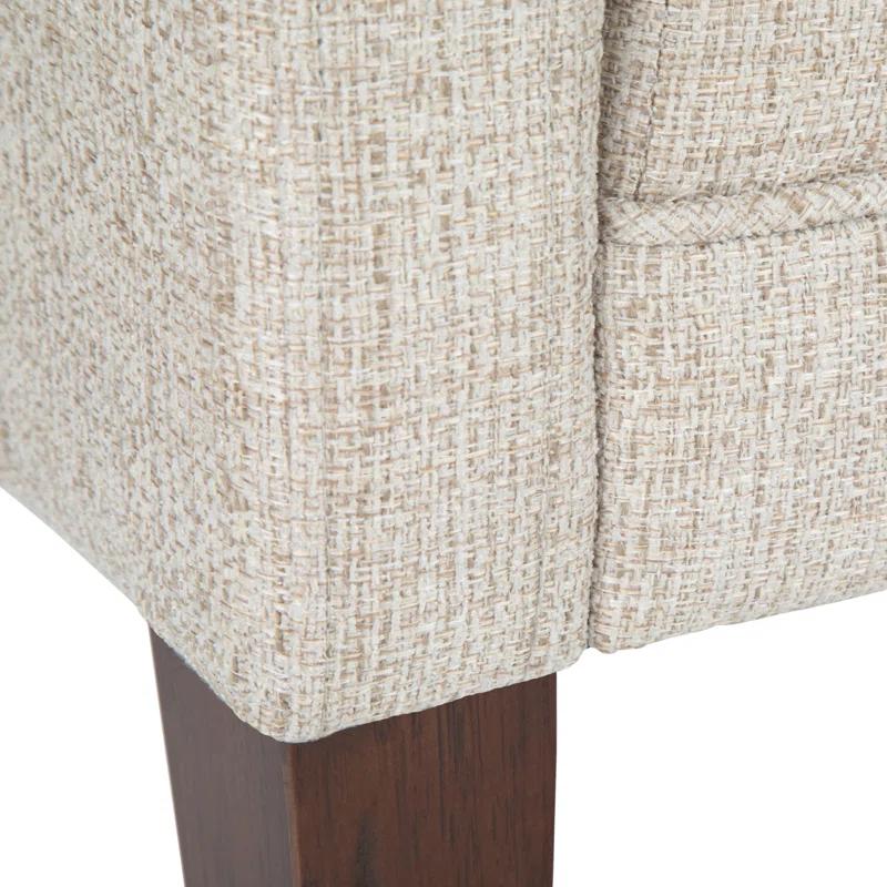 Simpli Home Parris Polyester Upholstered Bench