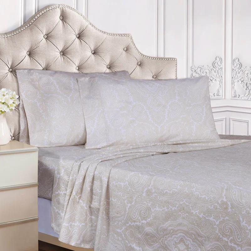 Superior Danford Reversible 600 Thread Count Cotton Poly Blend Duvet Cover Set