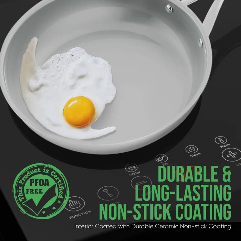 NutriChef NutriChef Stainless Steel Non-Stick Frying Pan