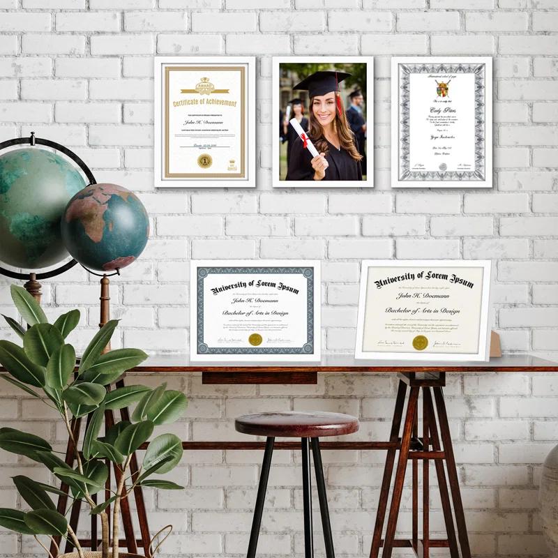 Americanflat Picture Frame 5 Pack of Picture Frames - Plexiglass Cover