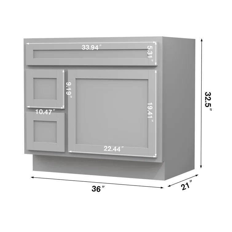 Home Beyond 36" Single Bathroom Vanity Base Only