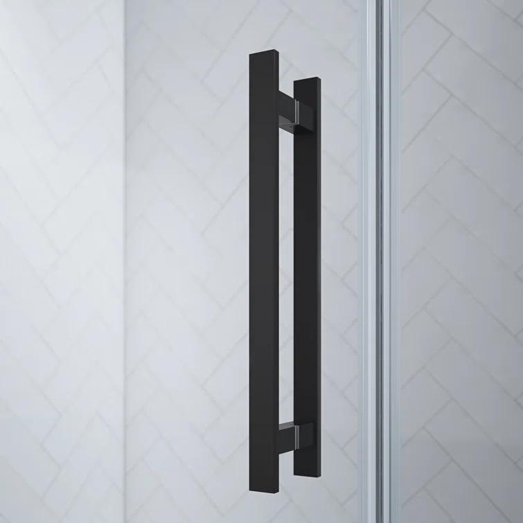 Ove Decors Endless Tampa 56" W x 72" H Corner Frameless Shower Kit, Door, 2 Panel, Shelves TA1451401
