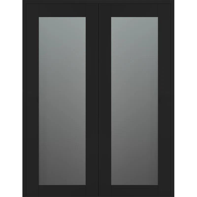 Belldinni Avon 207 Solid Manufactured Wood and Glass Paneled Double French Door
